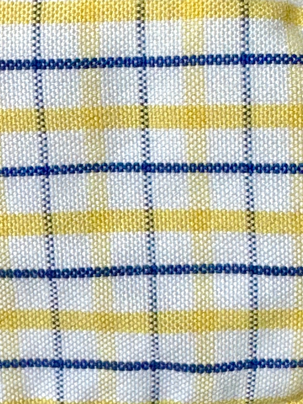 Polo Ralph Lauren Plaid Button Down Shirt Yellow Blue Size 16.5 32/33 - Picture 7 of 9